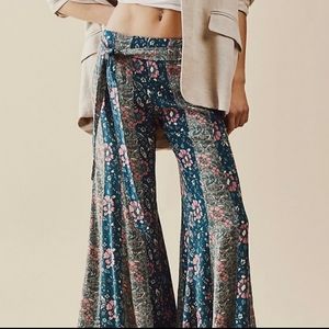 Free People Bali Sultry Boho Flare Pants